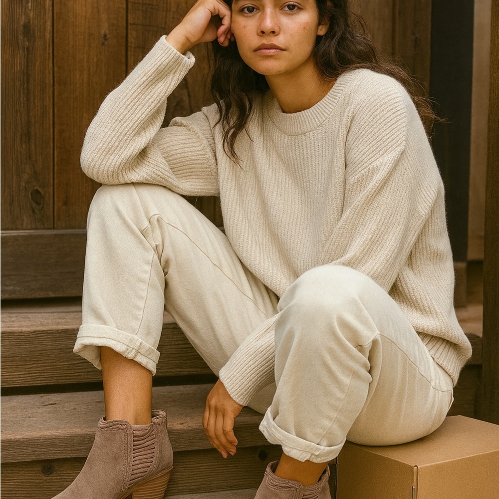Vince Camuto Tan Ankle Booties‎